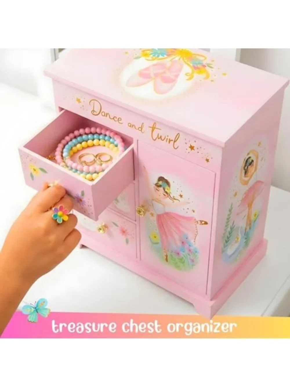 Musical Ballerina Jewelry Box for Girls - Enchanting Gift & Keepsake Storage